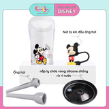 Ly Nuớc DISNEY 2 Lớp Có Ống Hút