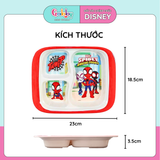 KHAY ĂN 3 NGĂN Melamin VUÔNG