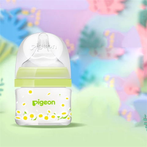 Bình PIGEON Soft Touch NĐ Trung Thủy Tinh Phủ Silicon 6+