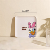 Dĩa sứ vuông Disney Donal xanh 19.8*19.8*2 cm