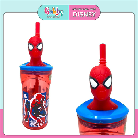 BÌNH NƯỚC DISNEY 3D ỐNG HÚT 360ML