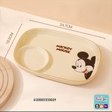 Khay sứ 2 ngăn chữ nhật Disney 24.5*18.5*3 cm