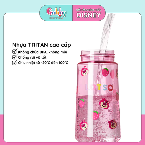 BÌNH NƯỚC DISNEY CÓ ỐNG HÚT 470ML