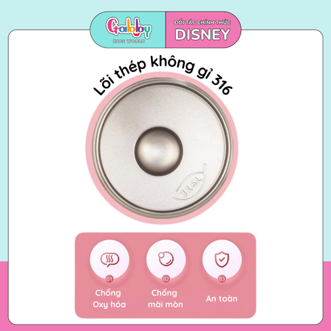 BÌNH GIỮ NHIỆT DISNEY DÂY ĐEO 450ML