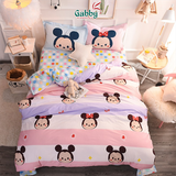 Bộ Drap Giường Gối Chăn Disney