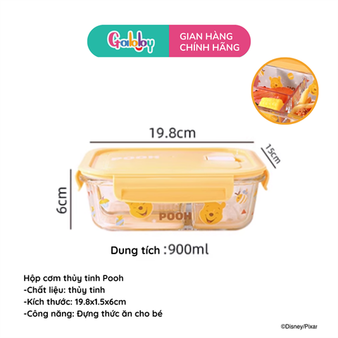 HỘP CƠM THỦY TINH DISNEY 3 NGĂN