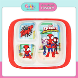 KHAY ĂN 3 NGĂN Melamin VUÔNG