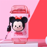 Bình Nước 280ml Nhân Vật Hoạt Hình 3D Đáng Yêu Có Dây Đeo Cho Bé (Mickey/ Minnie/ Donald/ Elsa/ Lotso/ Tigger)