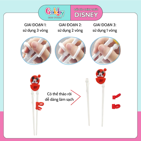 Đũa Tập Ăn DISNEY (Tay Trái)