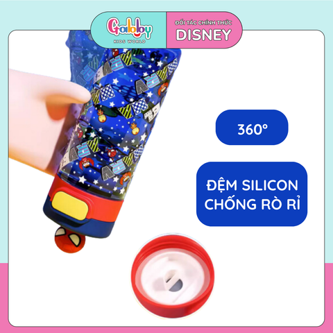 Bình Nước Nút Bấm Disney 530ML