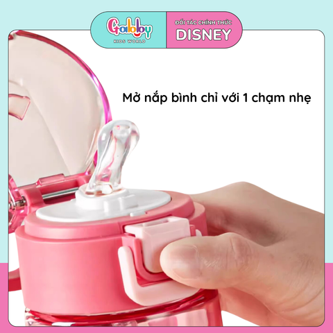 BÌNH NƯỚC DISNEY CÓ ỐNG HÚT 470ML