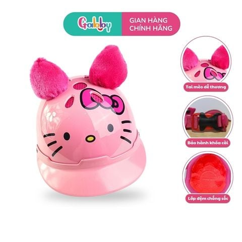 NÓN BẢO HIỂM HELLO KITTY CÓ KÍNH