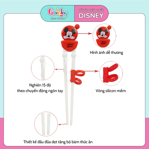 Đũa Tập Ăn DISNEY (Tay Trái)