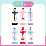 Ly Nuớc DISNEY 2 Lớp Có Ống Hút