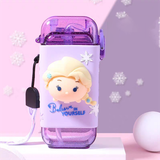 Bình Nước 280ml Nhân Vật Hoạt Hình 3D Đáng Yêu Có Dây Đeo Cho Bé (Mickey/ Minnie/ Donald/ Elsa/ Lotso/ Tigger)
