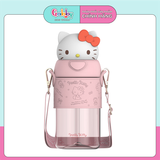 Bình Nước Sanrio Dây Đeo 3D 620ML