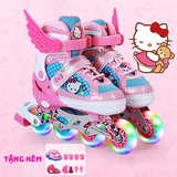Bộ giày trượt Patin Disney Hello Kitty