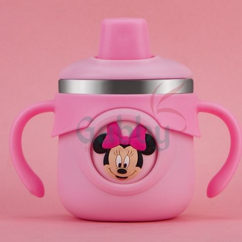 Ly Giữ Nhiệt Ống Hút Quai Cầm Disney 260ml