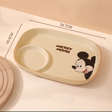Khay sứ 2 ngăn chữ nhật Disney 24.5*18.5*3 cm