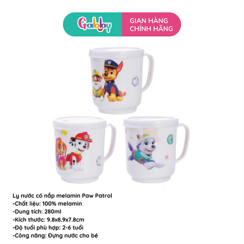 Ly Nước Melamin Paw Patrol 440ML