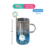 Ly Thủy Tinh Sọc Tay Cầm Cao
