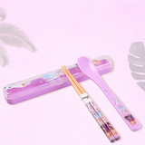 Set Đũa Muỗng Gỗ/PP DISNEY Kèm Hộp