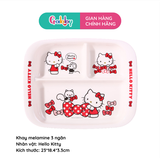 Khay Ăn Melamin 3 Ngăn