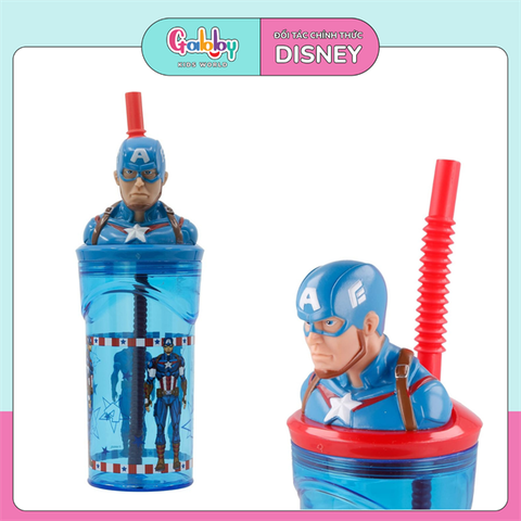 BÌNH NƯỚC DISNEY 3D ỐNG HÚT 360ML