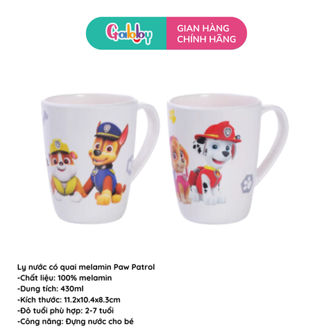 Ly Nước Melamin Paw Patrol 440ML
