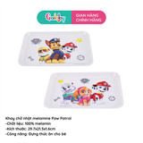 Khay Ăn Melamine Paw Patrol 3 Ngăn Chữ Nhật Thẳng