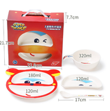 Bộ Ăn Melamin Super Wings KHAY 2 NGĂN ĐỎ