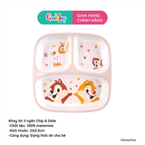 KHAY ĂN 3 NGĂN Melamin VUÔNG