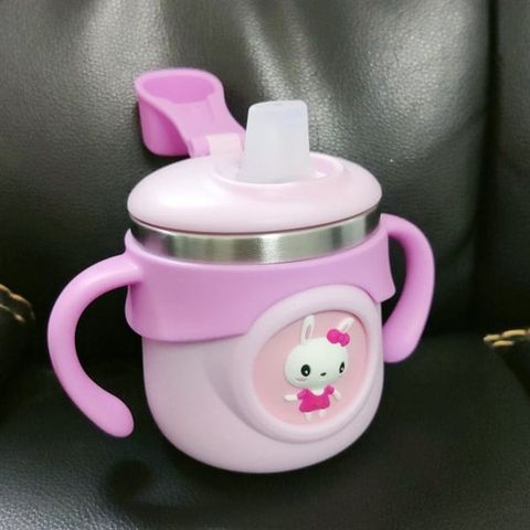 Ly Giữ Nhiệt Ống Hút Quai Cầm Disney 260ml