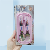 Muỗng nĩa + hộp Disney nhỏ