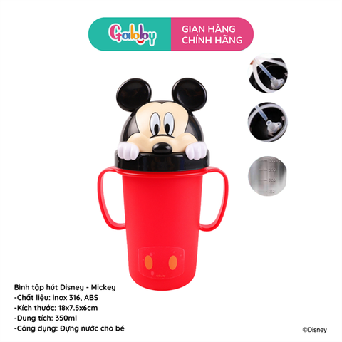 Bình Tập Uống DISNEY Inox/PP 300ML