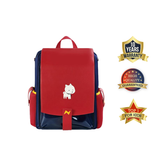 Balo Đi Học 3 trong 1 Space Dog Nhỏ (Xanh-Đỏ)