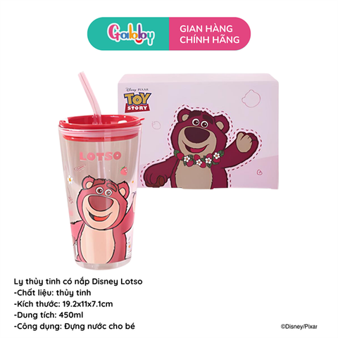 LY THỦY TINH CÓ NẮP ỐNG HÚT