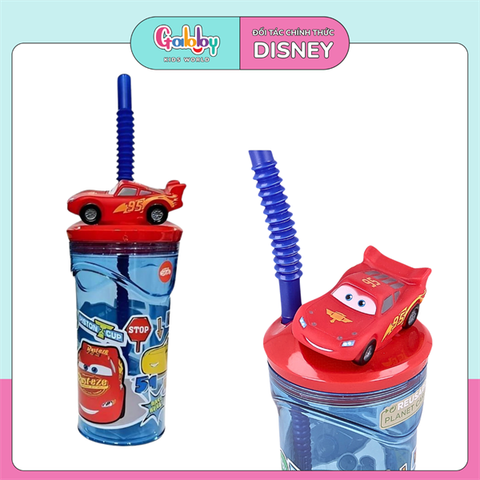 BÌNH NƯỚC DISNEY 3D ỐNG HÚT 360ML