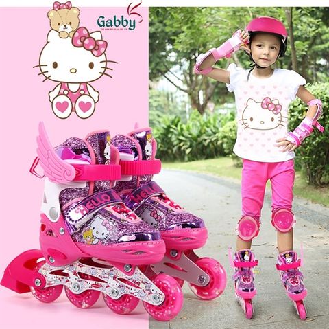 Bộ giày trượt Patin Hello Kitty