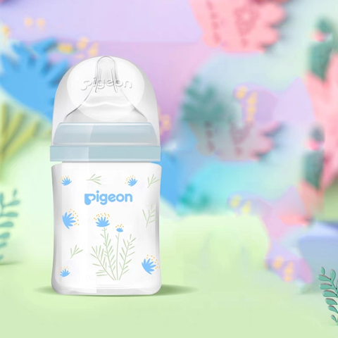 Bình PIGEON Soft Touch NĐ Trung Thủy Tinh Phủ Silicon 6+