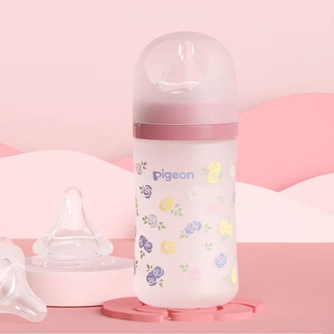 Bình PIGEON Soft Touch NĐ Trung Thủy Tinh Phủ Silicon 6+