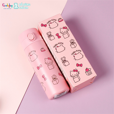 BÌNH GIỮ NHIỆT SANRIO NÚT BẤM 200ML