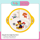 Khay Ăn Melamine Paw Patrol 3 Ngăn Chữ Nhật Thẳng