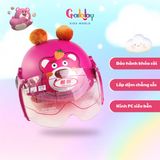 NÓN BẢO HIỂM GẤU DÂU CÓ KÍNH