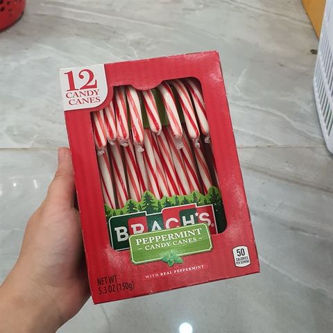 Hộp Kẹo Nến Gậy Candy Canes 12 Cây