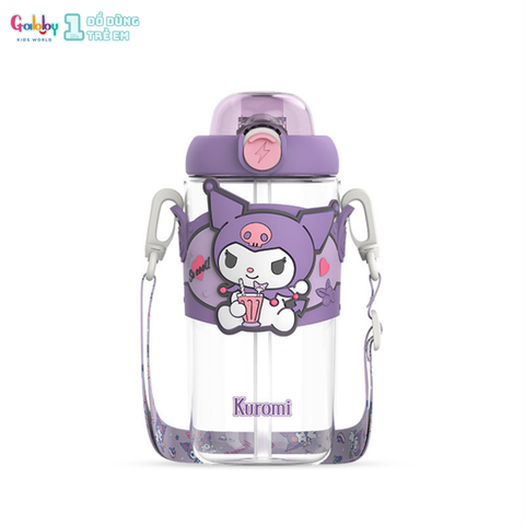 BÌNH NƯỚC DISNEY DÂY ĐEO 650ML - KUROMI