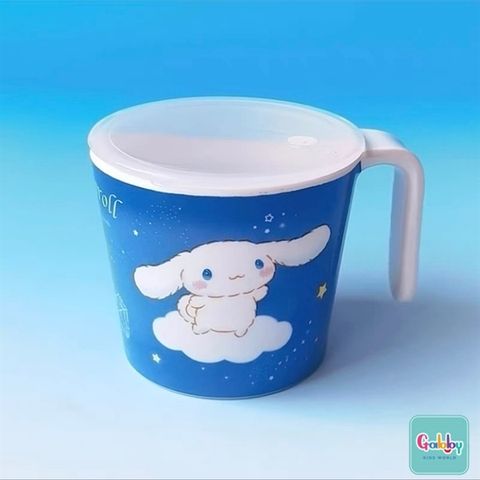 Ly Melamin Hai Quai Cầm Có Nắp