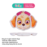 Khay Ăn Melamine Paw Patrol 3 Ngăn Chữ Nhật Thẳng