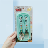 Muỗng nĩa + hộp Disney nhỏ