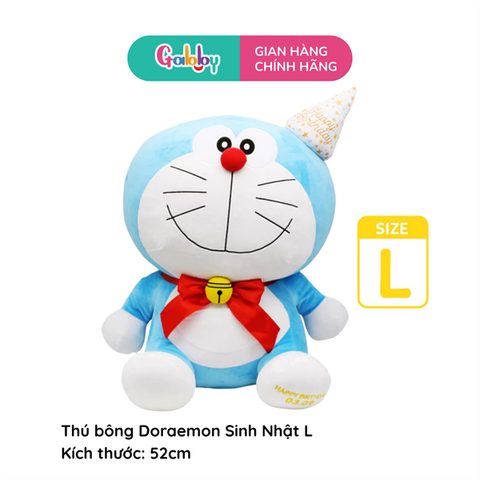Thú bông Doraemon sinh nhật L